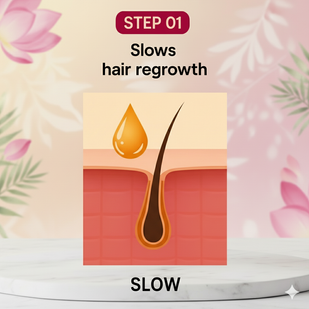 1. Verlangsamt das Haarwachstum